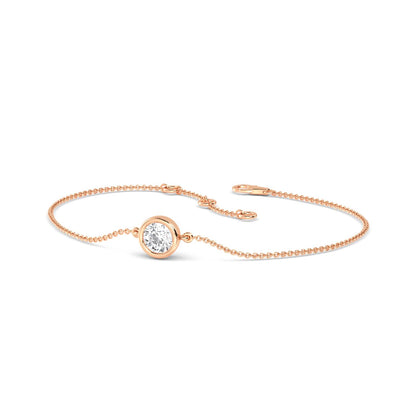 Rose Gold / 0.50ct Lab Grown Diamond Bracelet