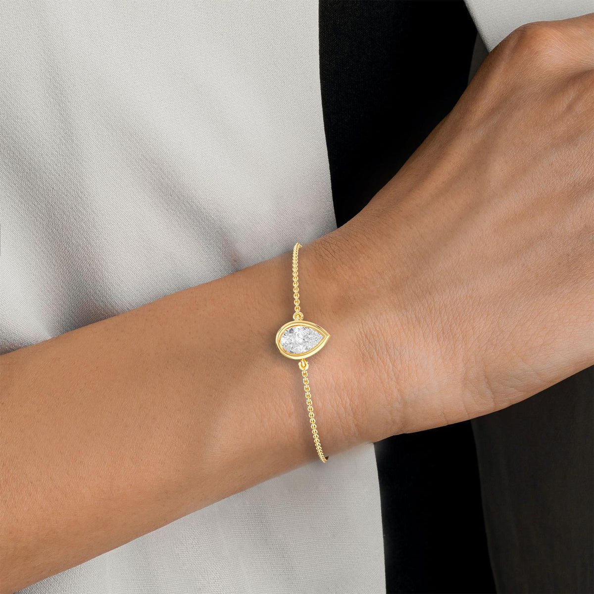 Yellow Gold / 0.50ct Lab Grown Diamond Bracelet