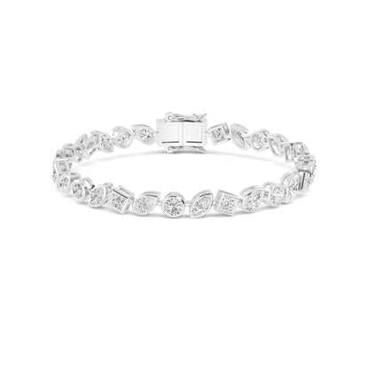White Gold / 6.68ct Lab Grown Diamond Tennis Bracelet
