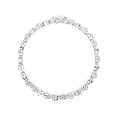 White Gold / 6.68ct Lab Grown Diamond Tennis Bracelet