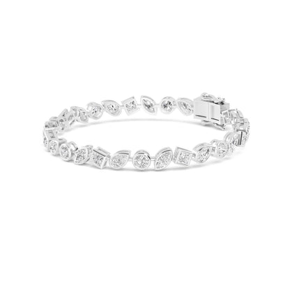 White Gold / 6.68ct Lab Grown Diamond Tennis Bracelet