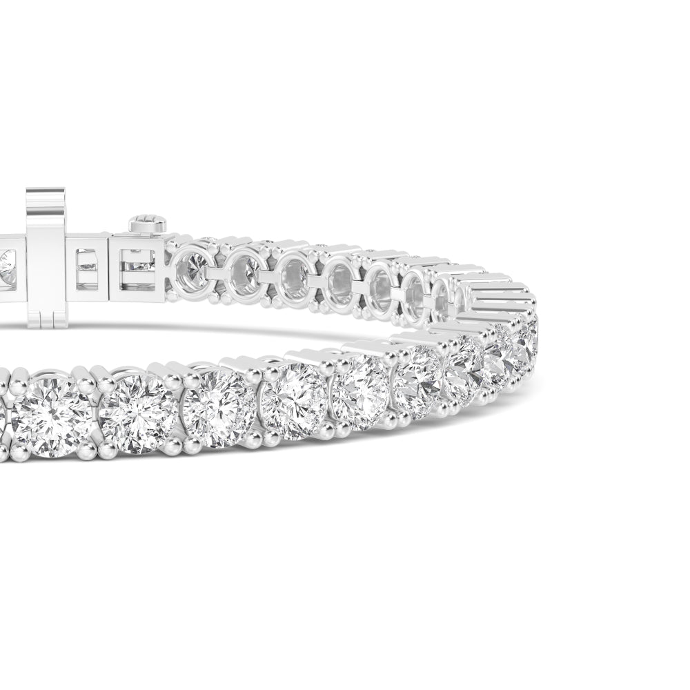 White Gold / Lab Grown Diamond Tennis Bracelet