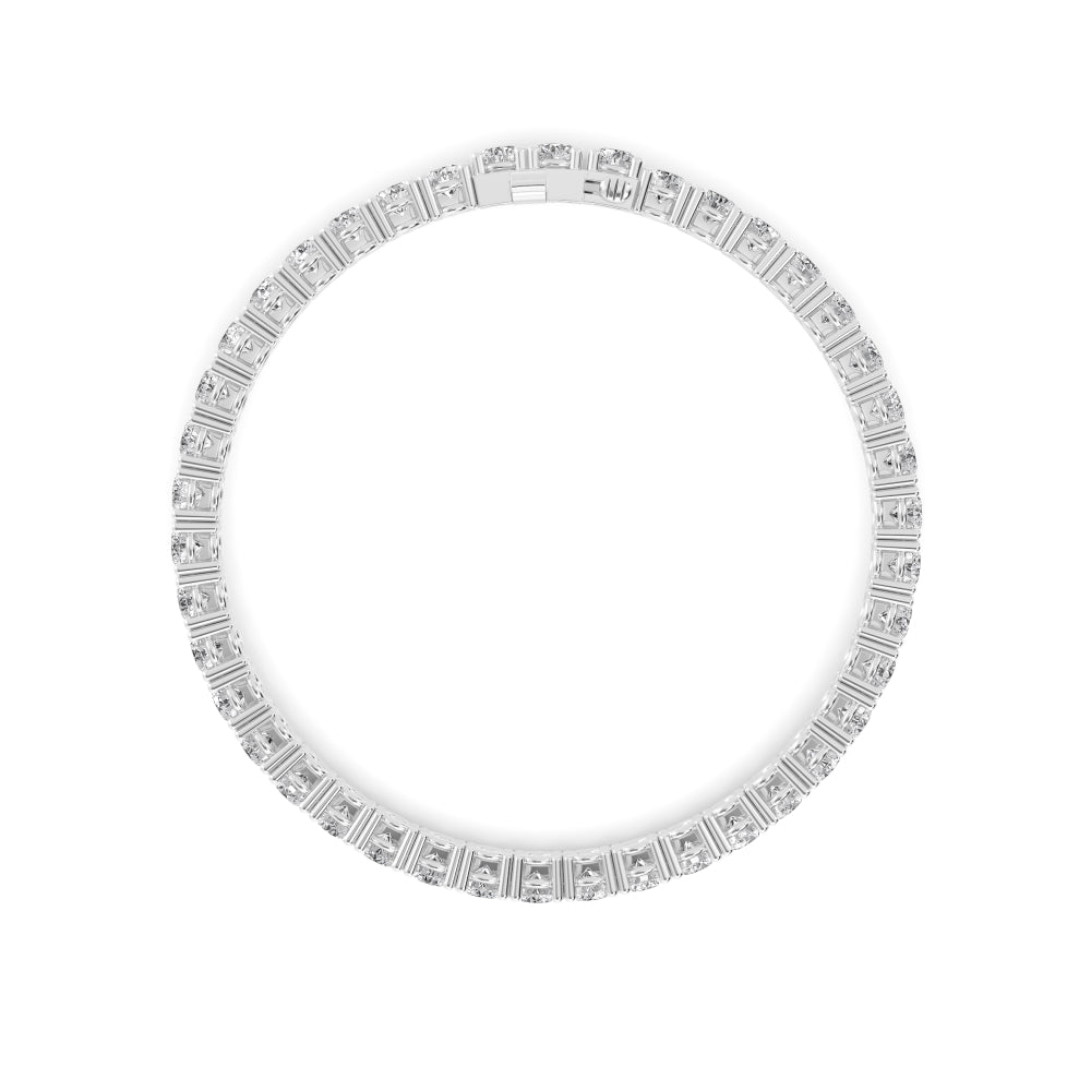 White Gold / Lab Grown Diamond Tennis Bracelet