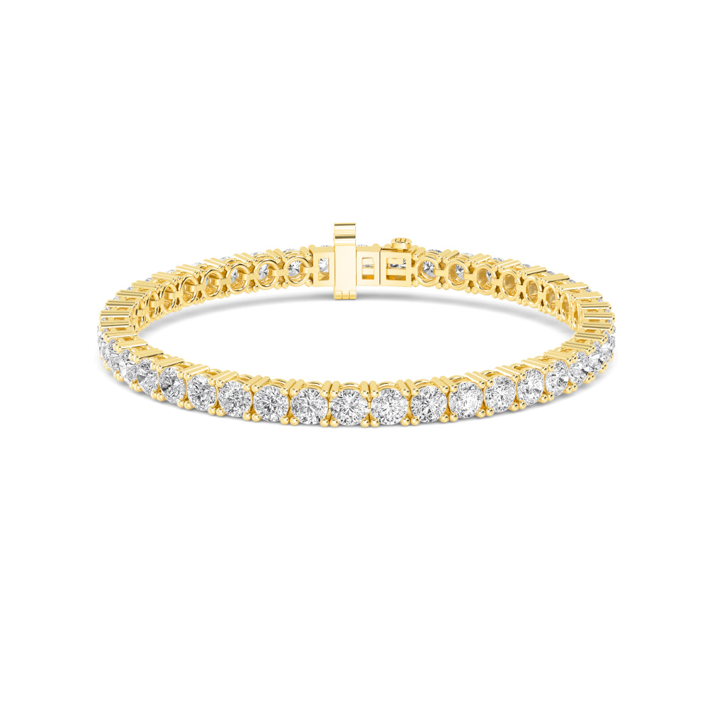 Yellow Gold / Lab Grown Diamond Tennis Bracelet