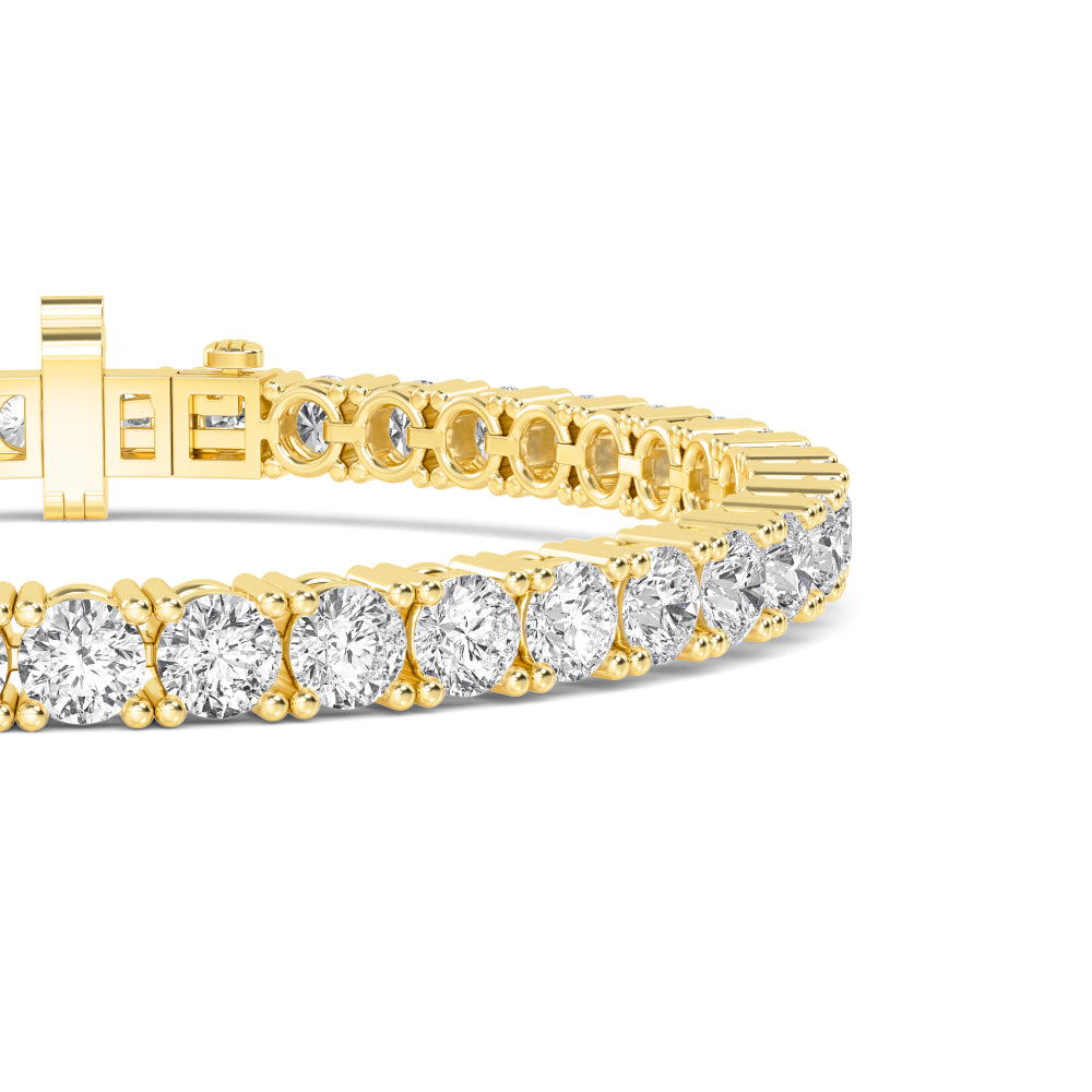 Yellow Gold / Lab Grown Diamond Tennis Bracelet