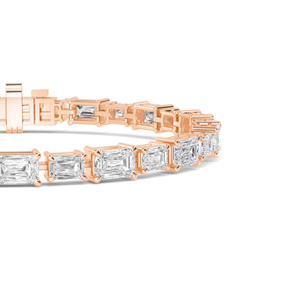 Rose Gold / 11.13ct Lab Grown Diamond Bracelet