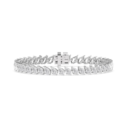 White Gold / 12.77ct Lab Grown Diamond Tennis Bracelet