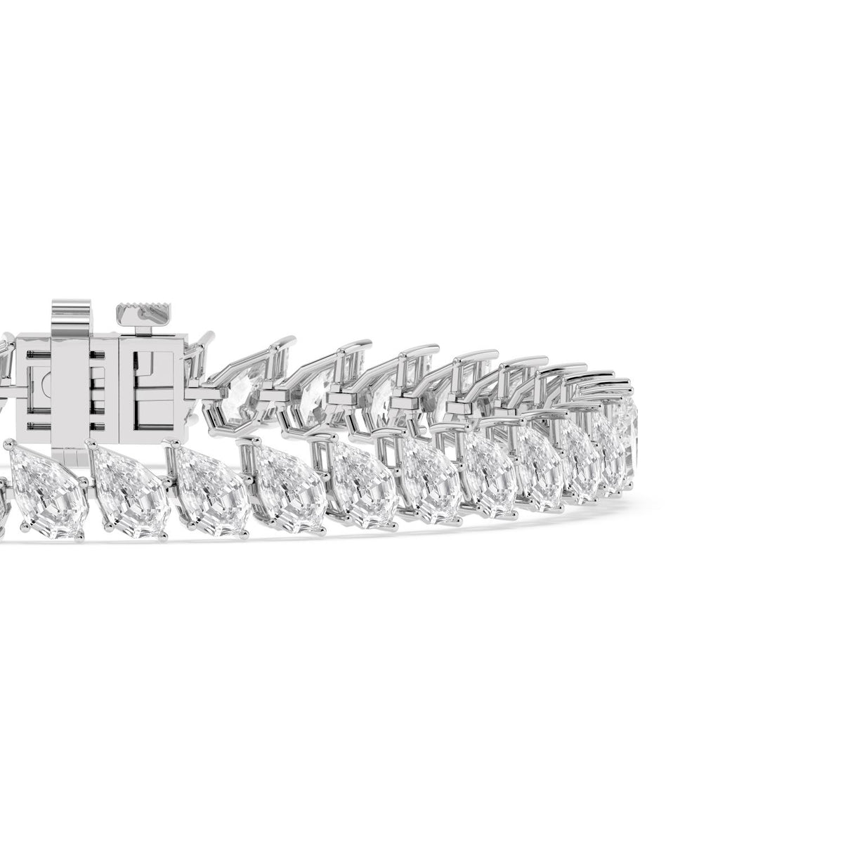 White Gold / 12.77ct Lab Grown Diamond Tennis Bracelet