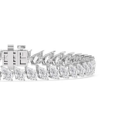 White Gold / 12.77ct Lab Grown Diamond Tennis Bracelet