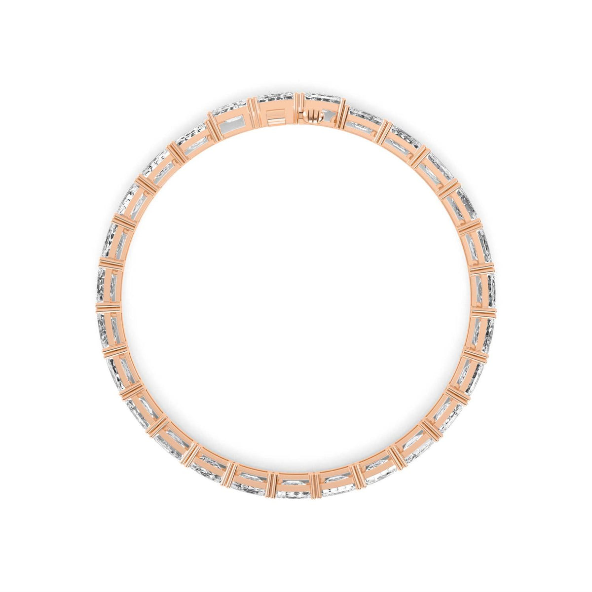 Rose Gold / 19.56ct Lab Grown Diamond Bracelet