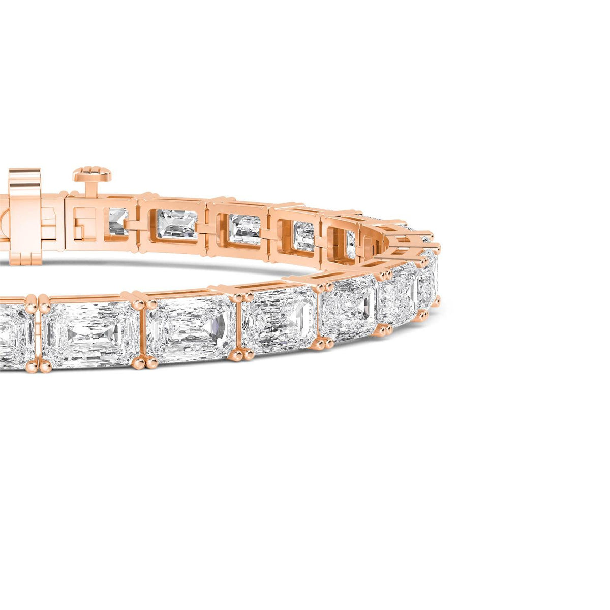 Rose Gold / 19.56ct Lab Grown Diamond Bracelet