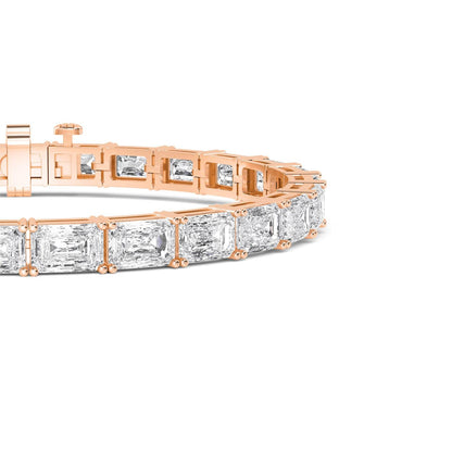 Rose Gold / 19.56ct Lab Grown Diamond Bracelet
