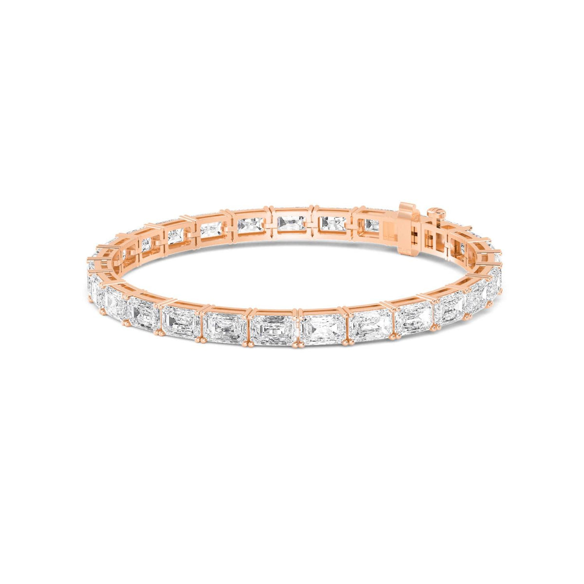 Rose Gold / 19.56ct Lab Grown Diamond Bracelet