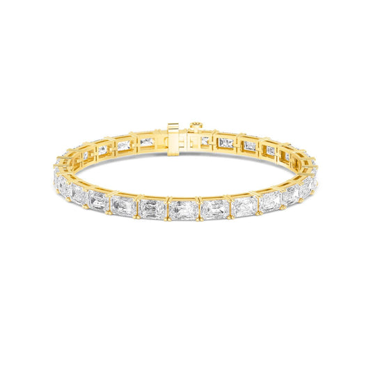 Yellow Gold / 19.56ct Lab Grown Diamond Bracelet