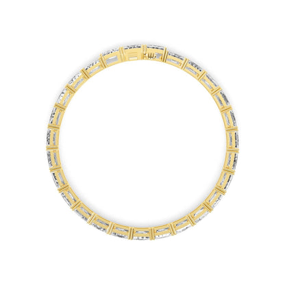 Yellow Gold / 19.56ct Lab Grown Diamond Bracelet