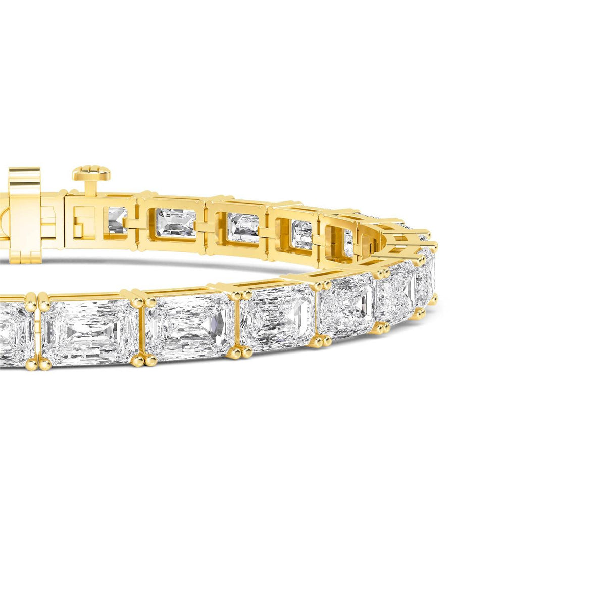 Yellow Gold / 19.56ct Lab Grown Diamond Bracelet