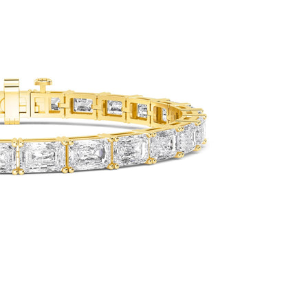 Yellow Gold / 19.56ct Lab Grown Diamond Bracelet