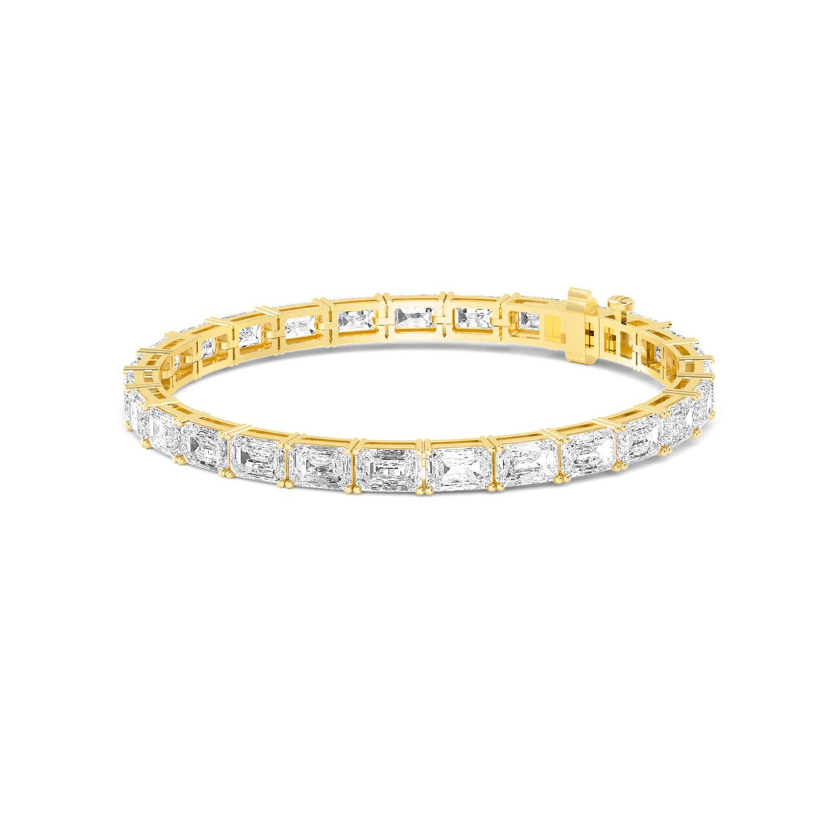 Yellow Gold / 19.56ct Lab Grown Diamond Bracelet