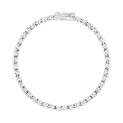 White Gold / 5.10ct Lab Grown Diamond Bezel Bracelet