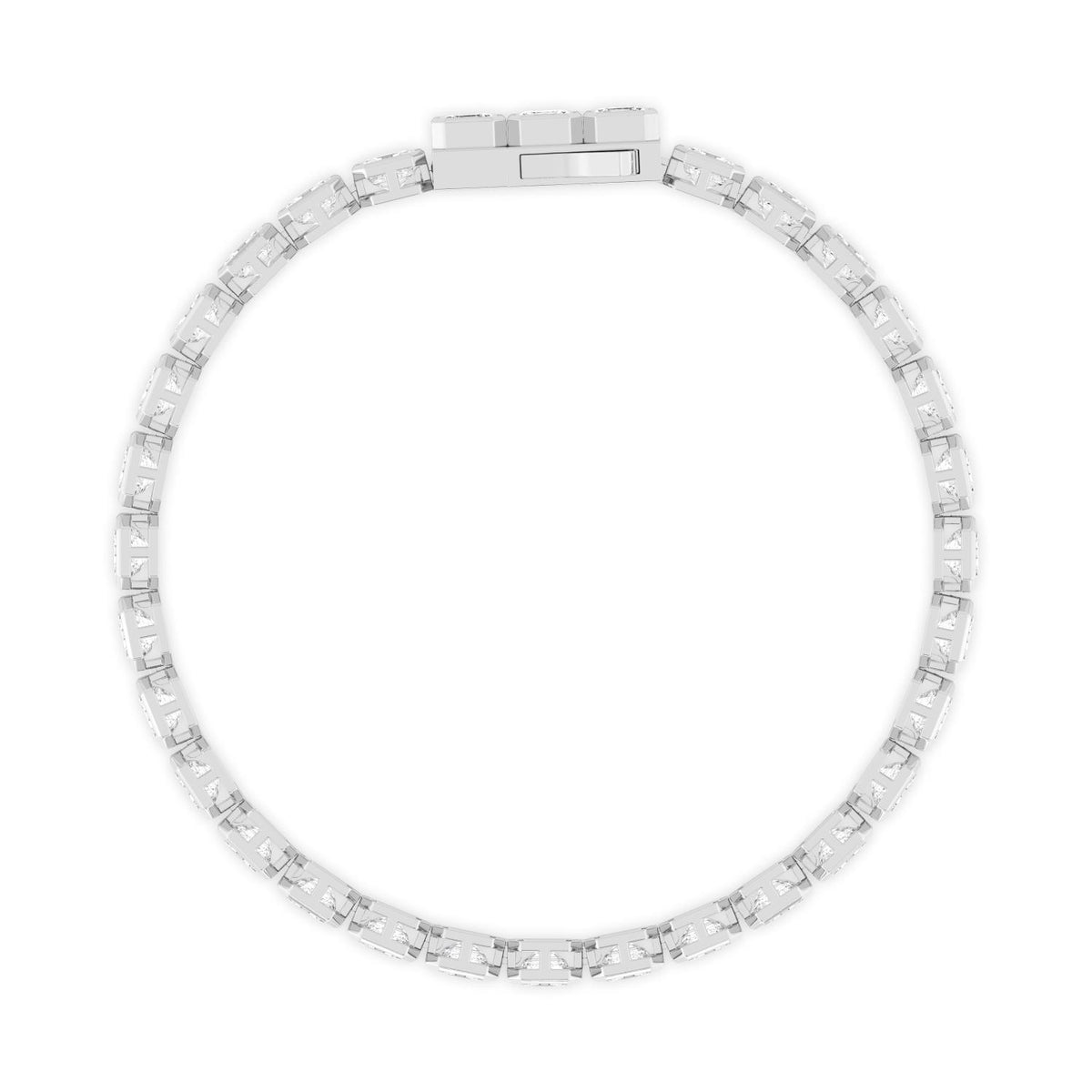White Gold / 17.61ct Lab Grown Diamond Bezel Bracelet