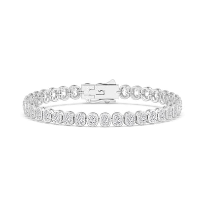 White Gold / 11.00ct Lab Grown Diamond Bezel Bracelet