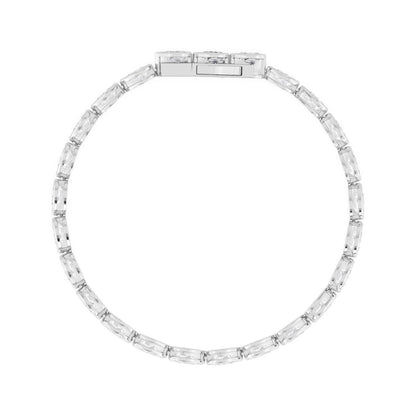 White Gold / 6.96ct Lab Grown Diamond Bezel Bracelet