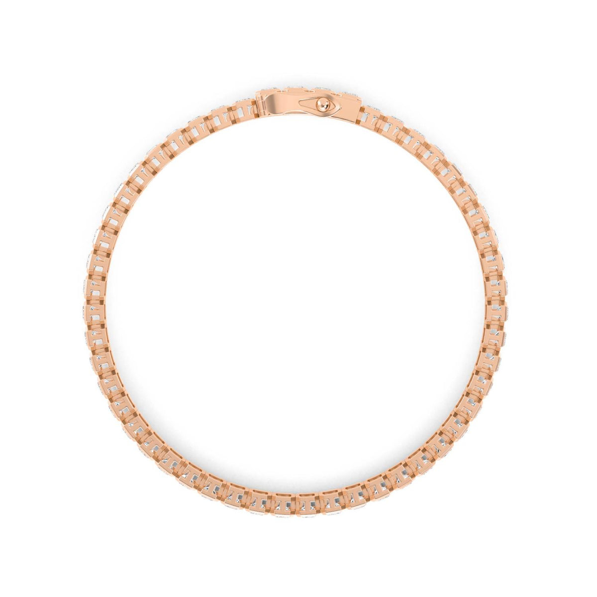 Rose Gold / Lab Grown Diamond Tennis Bracelet