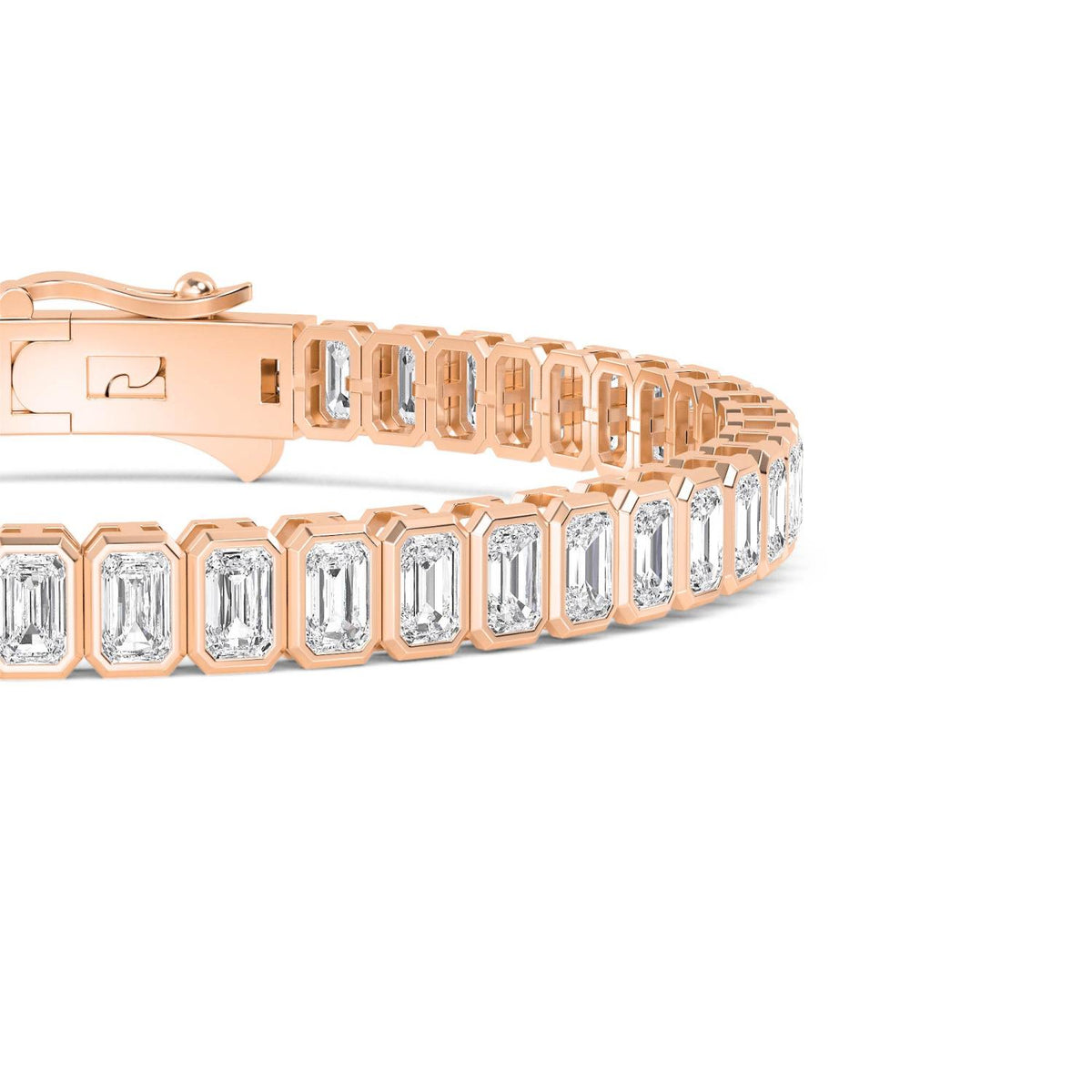 Rose Gold / Lab Grown Diamond Tennis Bracelet