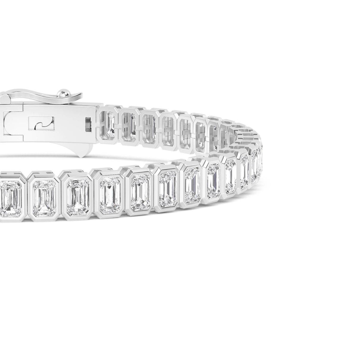 White Gold / Lab Grown Diamond Tennis Bracelet