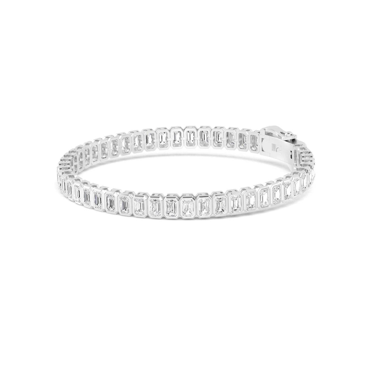 White Gold / Lab Grown Diamond Tennis Bracelet