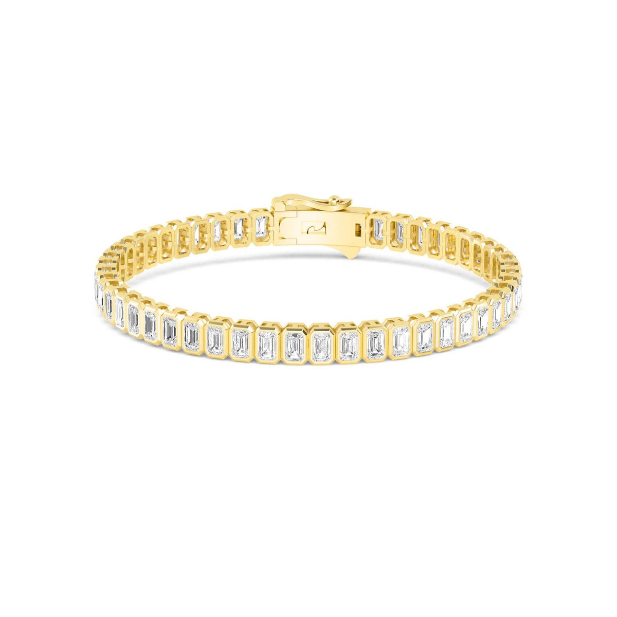 Yellow Gold / Lab Grown Diamond Tennis Bracelet