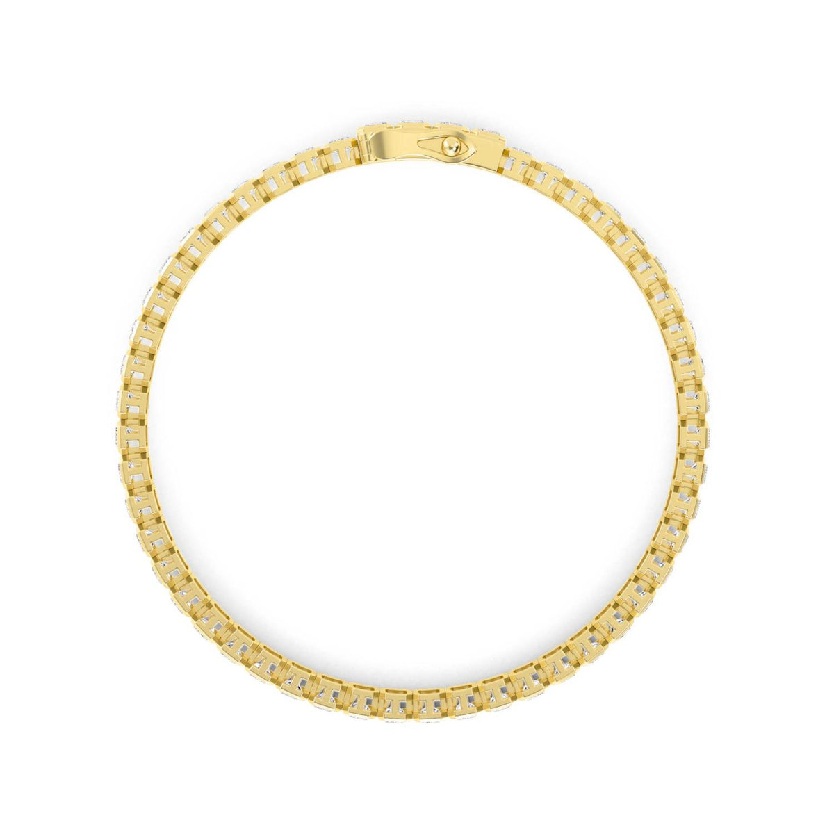 Yellow Gold / Lab Grown Diamond Tennis Bracelet