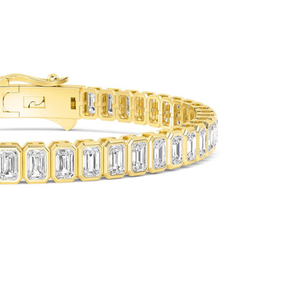 Yellow Gold / Lab Grown Diamond Tennis Bracelet