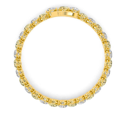 Yellow Gold / 26.06ct Lab Grown Diamond Bracelet