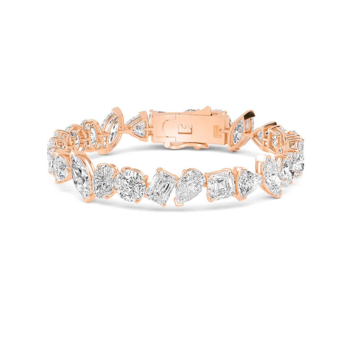 Rose Gold / 30.20ct Lab Grown Diamond Bracelet