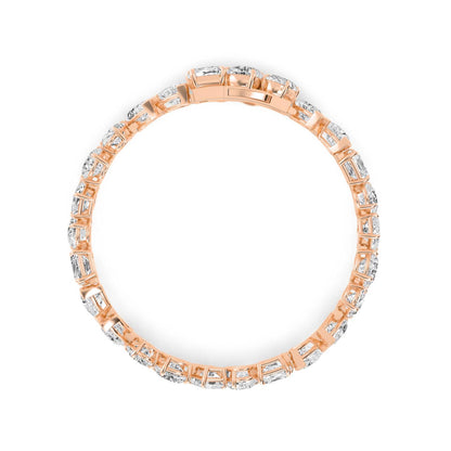 Rose Gold / 30.20ct Lab Grown Diamond Bracelet