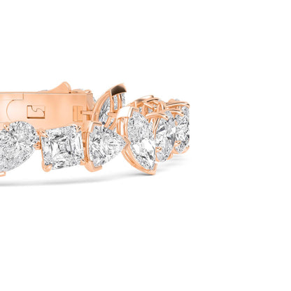 Rose Gold / 30.20ct Lab Grown Diamond Bracelet