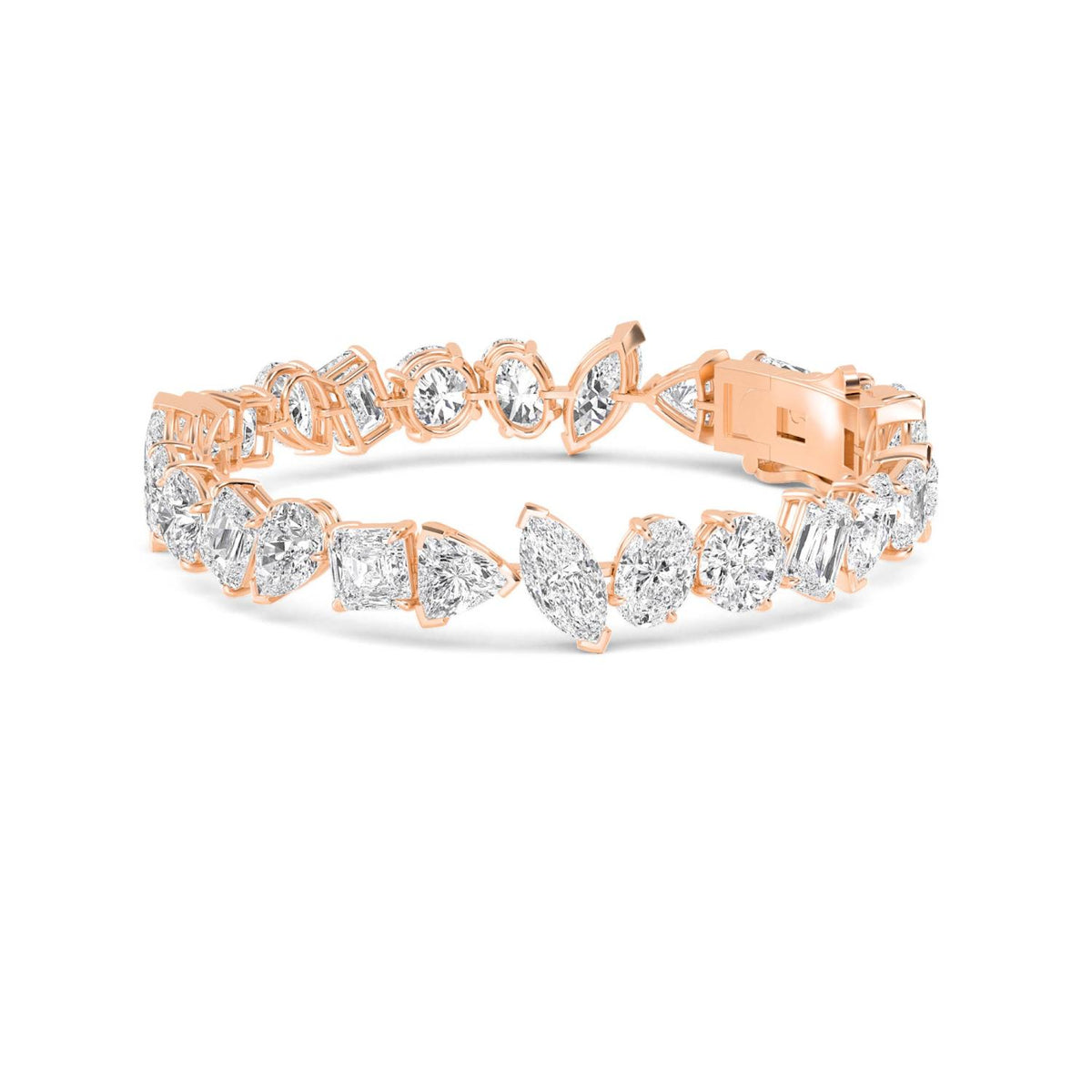 Rose Gold / 30.20ct Lab Grown Diamond Bracelet