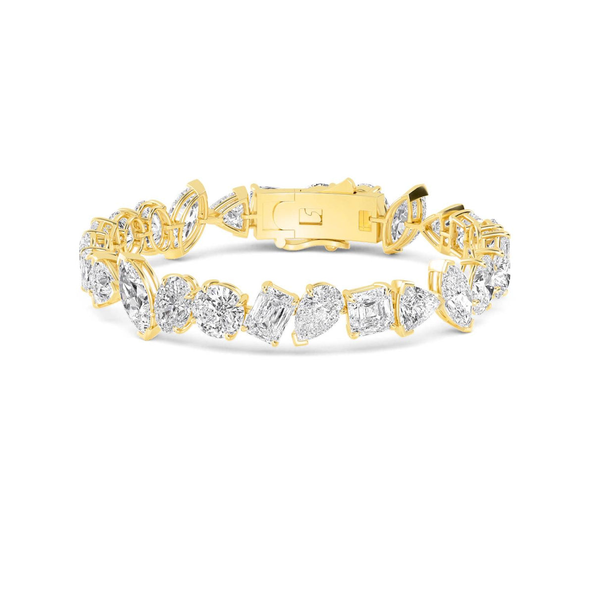 Yellow Gold / 30.20ct Lab Grown Diamond Bracelet