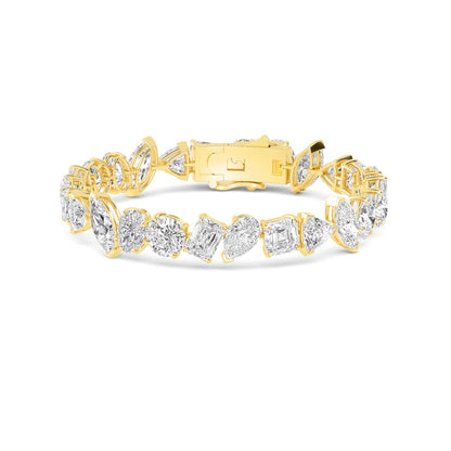 Yellow Gold / 30.20ct Lab Grown Diamond Bracelet