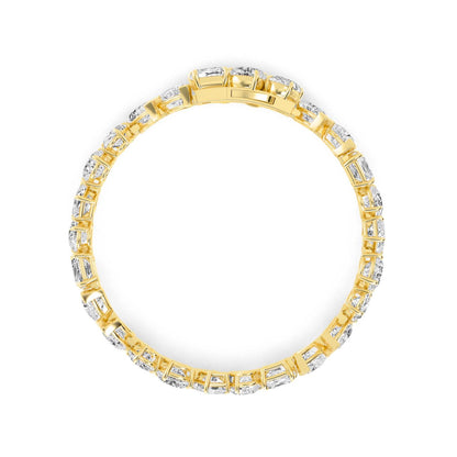 Yellow Gold / 30.20ct Lab Grown Diamond Bracelet
