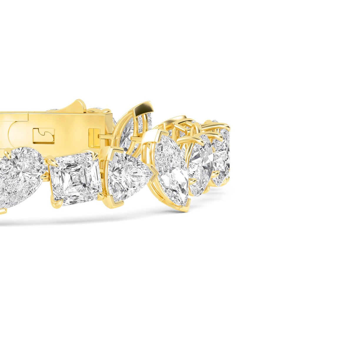 Yellow Gold / 30.20ct Lab Grown Diamond Bracelet
