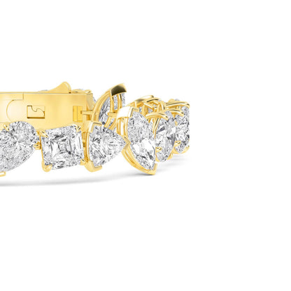 Yellow Gold / 30.20ct Lab Grown Diamond Bracelet