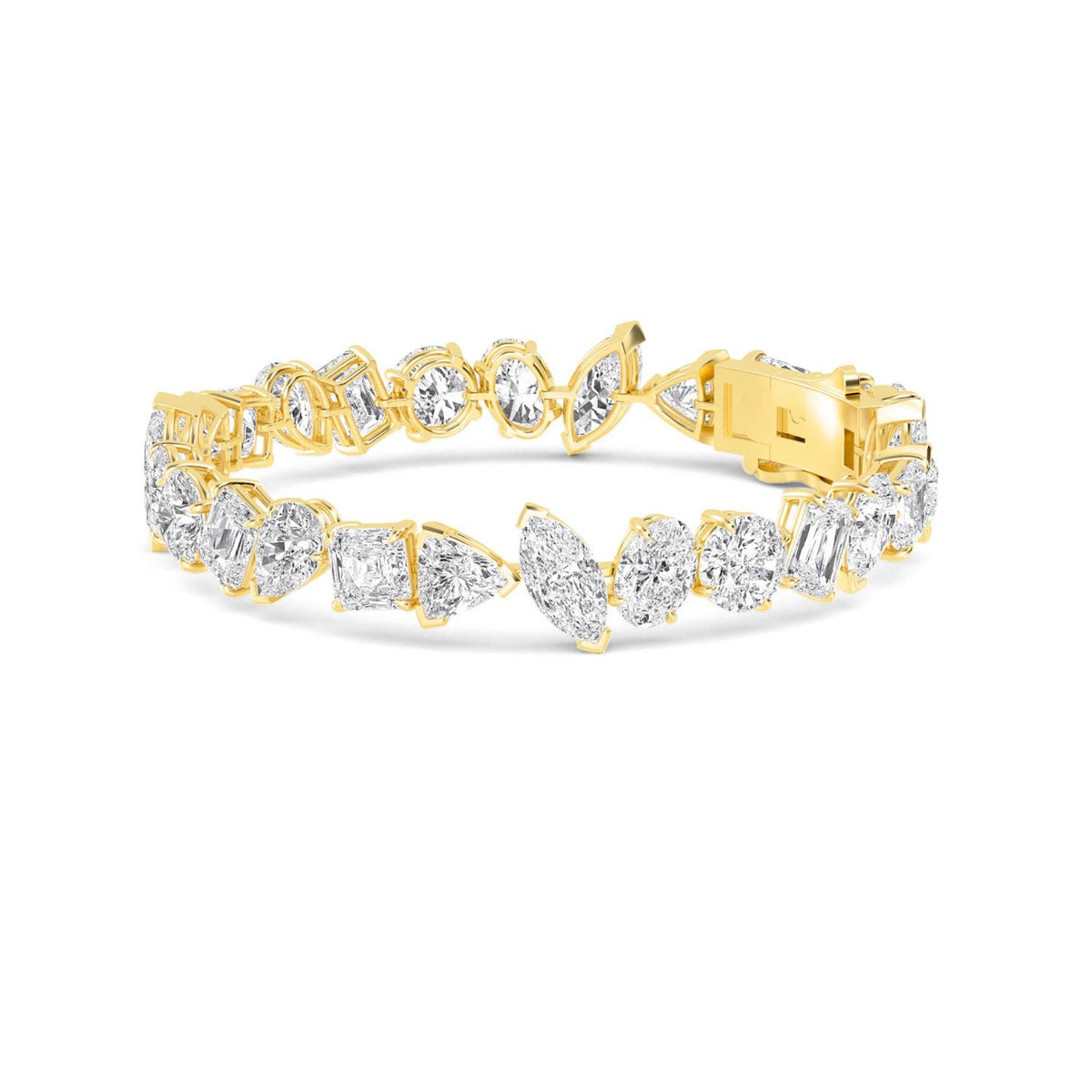 Yellow Gold / 30.20ct Lab Grown Diamond Bracelet