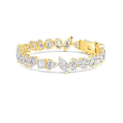Yellow Gold / 30.20ct Lab Grown Diamond Bracelet