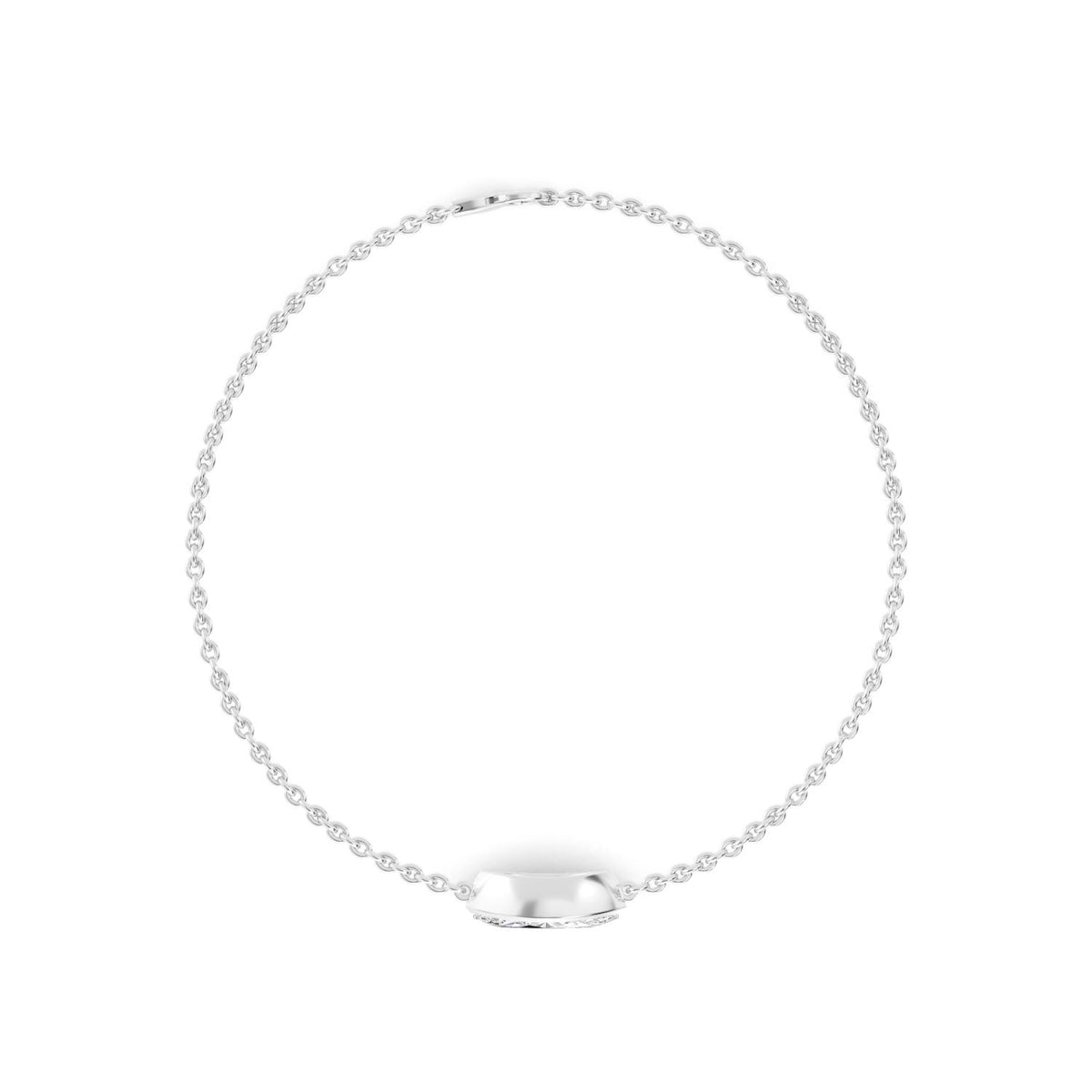 White Gold / 1.00ct Lab Grown Diamond Chain Bracelet