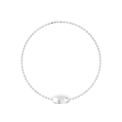 White Gold / 1.00ct Lab Grown Diamond Chain Bracelet