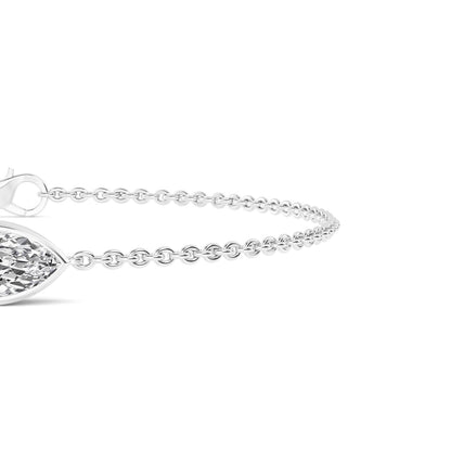 White Gold / 1.00ct Lab Grown Diamond Chain Bracelet