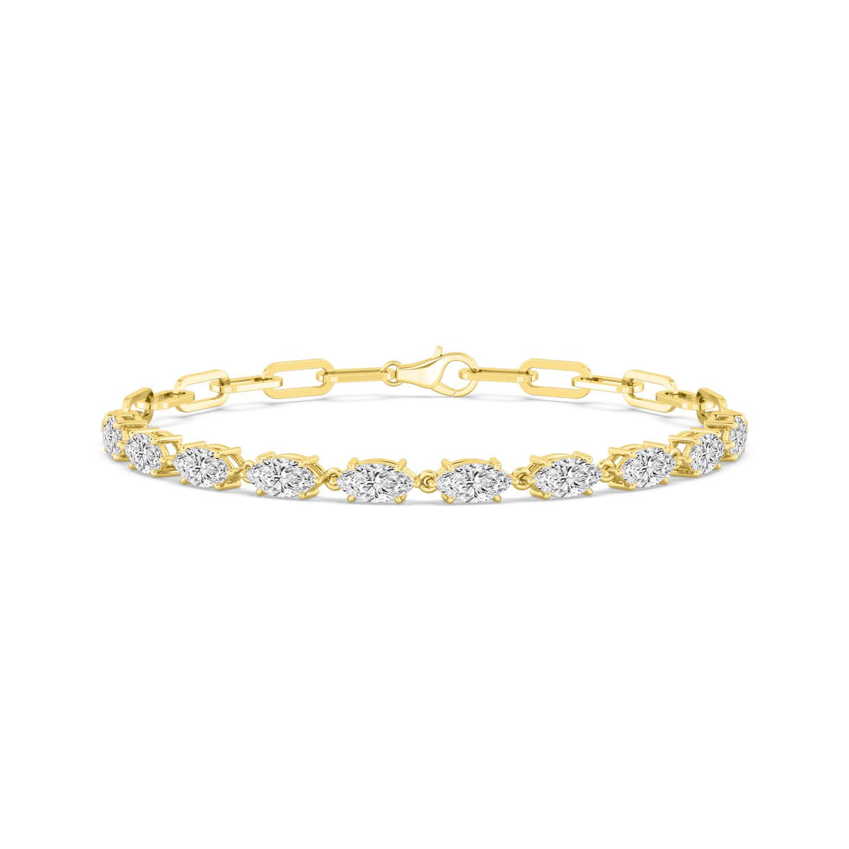 Yellow Gold / 2.62ct Lab Grown Diamond Bracelet