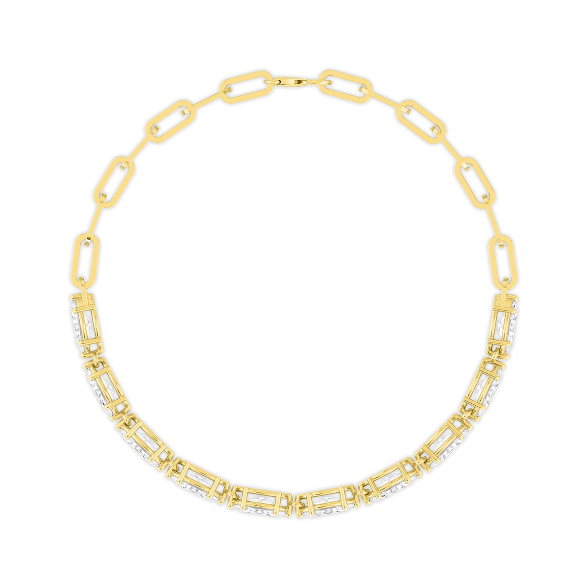 Yellow Gold / 4.21ct Lab Grown Diamond Bracelet